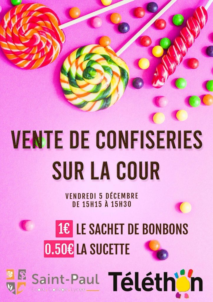 Téléthon vente de confiserie